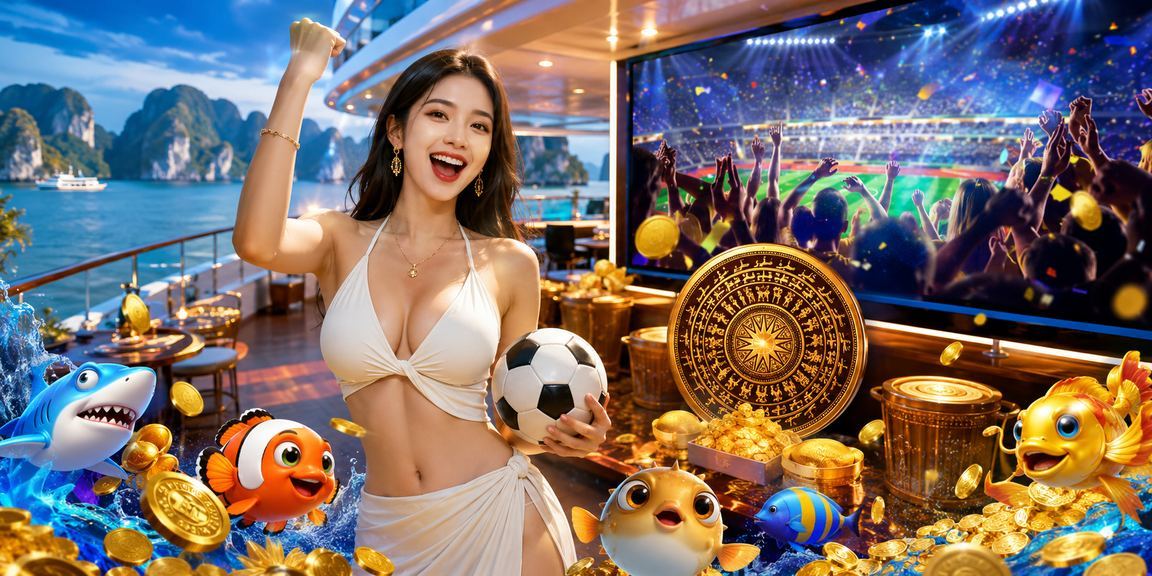 Người dùng đặt cược online tại vịnh Hạ Long với phong cảnh đẹp