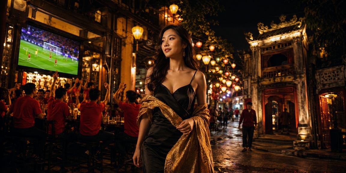 Không gian giải trí casino về đêm tại Hà Nội