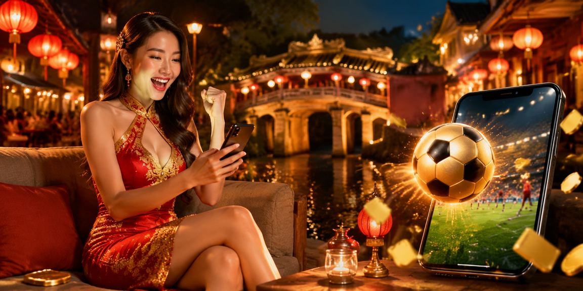 Người dùng Hội An xem bóng đá và cá cược tại chợ đêm